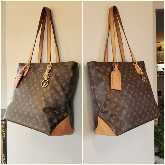 Authentic LOUIS VUITTON Monogram Cabas Mezzo Tote Shoulder Bag - Picture 5 of 14